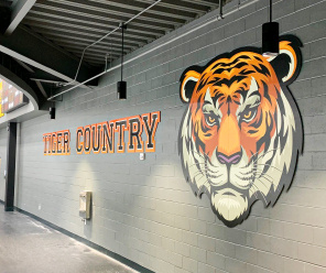1High School Tiger Country Hockey Rink Architectural Sign