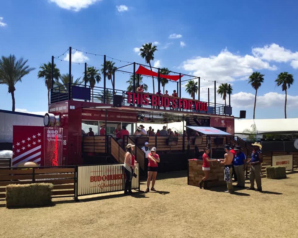 bud and burgers concession trailer